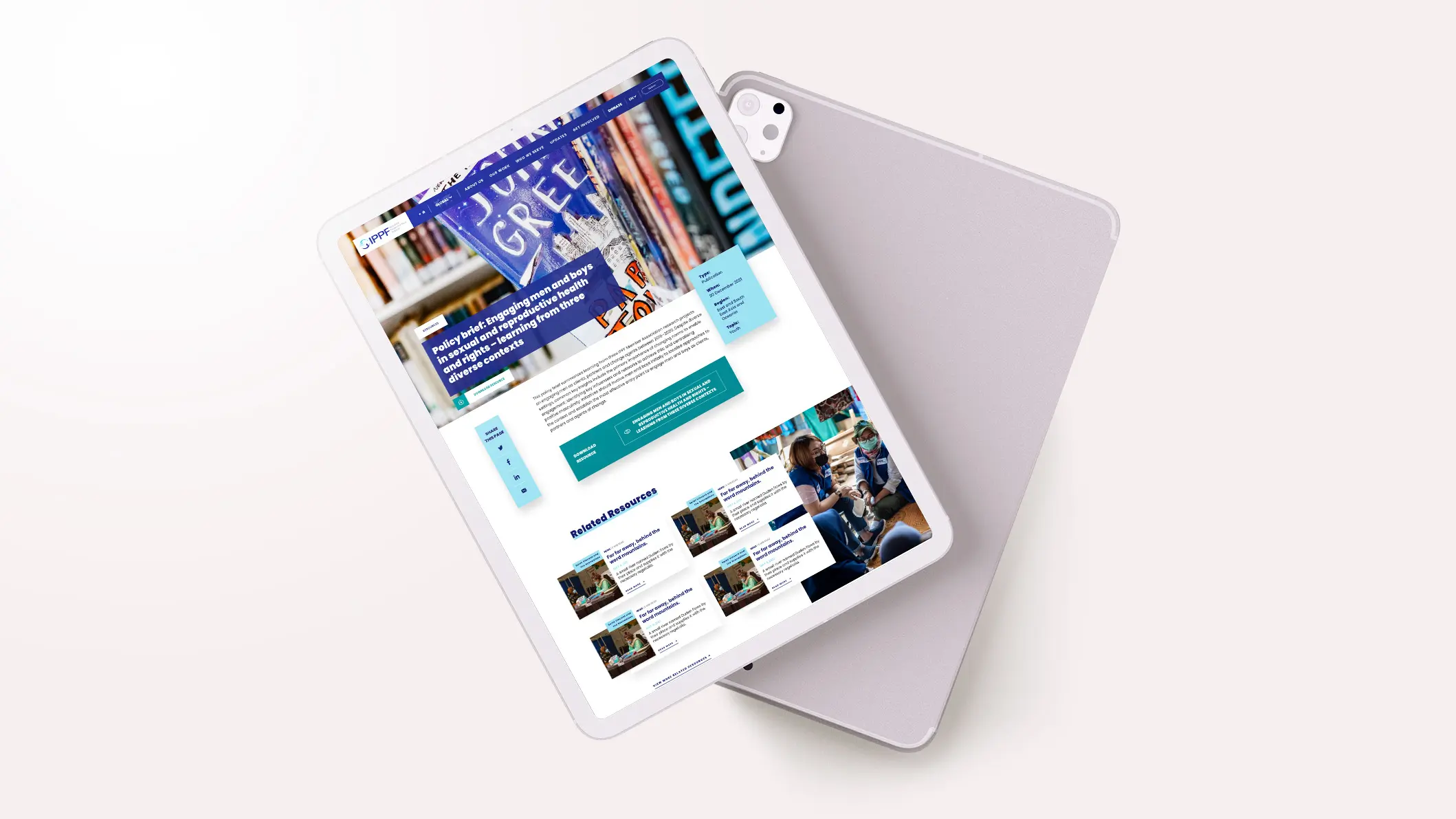 IPPF Global Website — design work