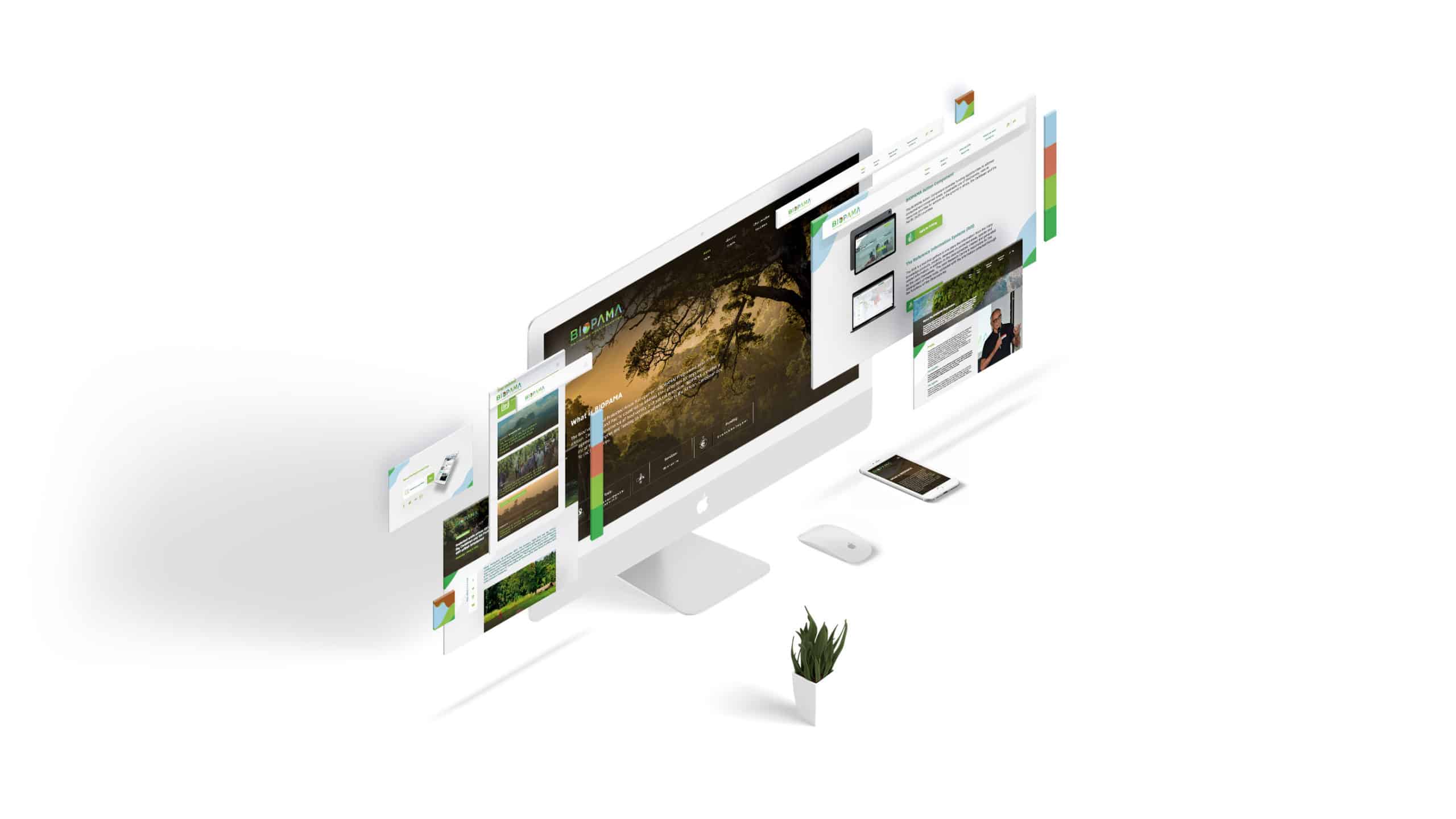 BIOPAMA - Branding and Development for Knowledge and Action — design work