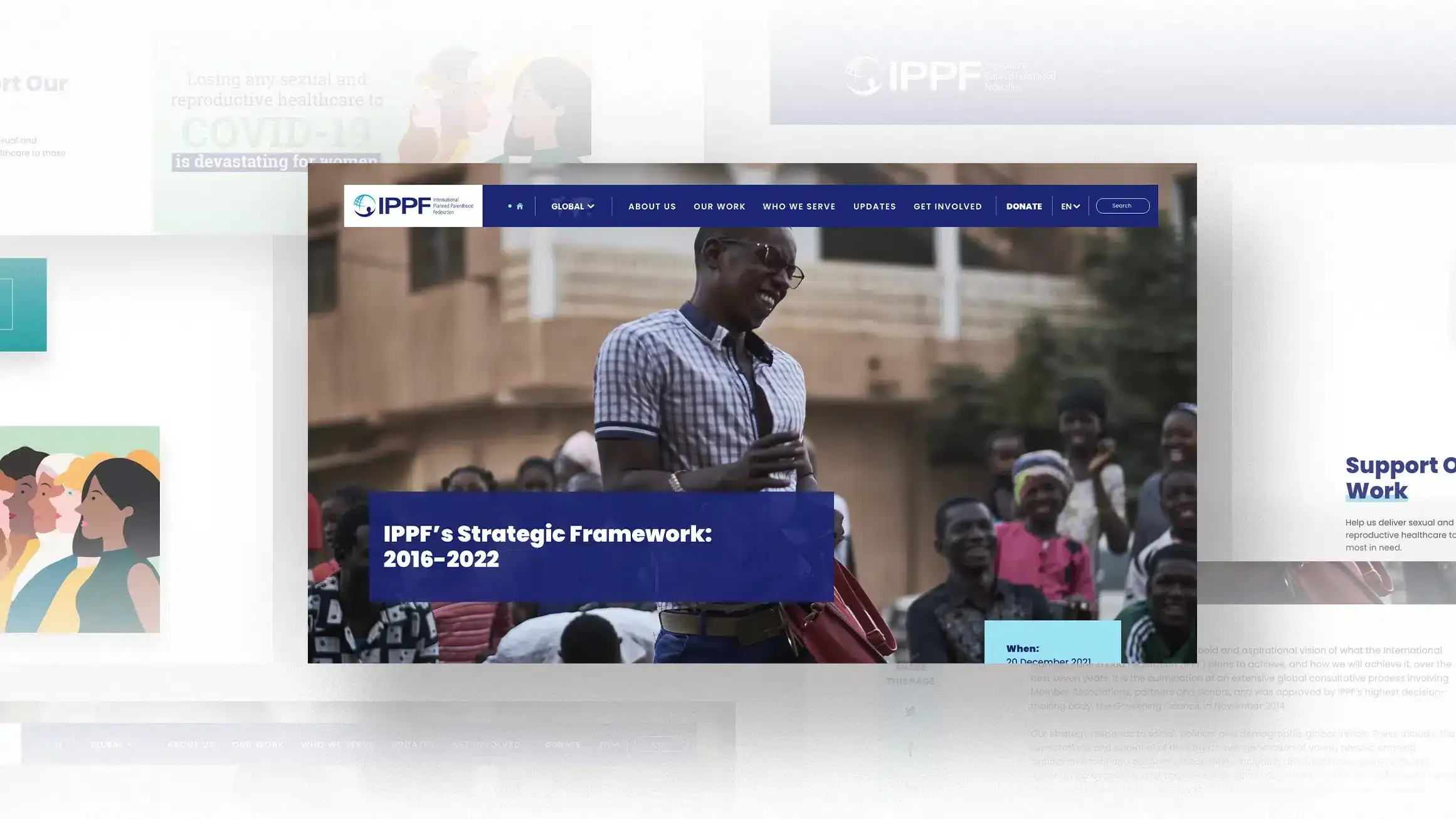 IPPF Global Website — design work