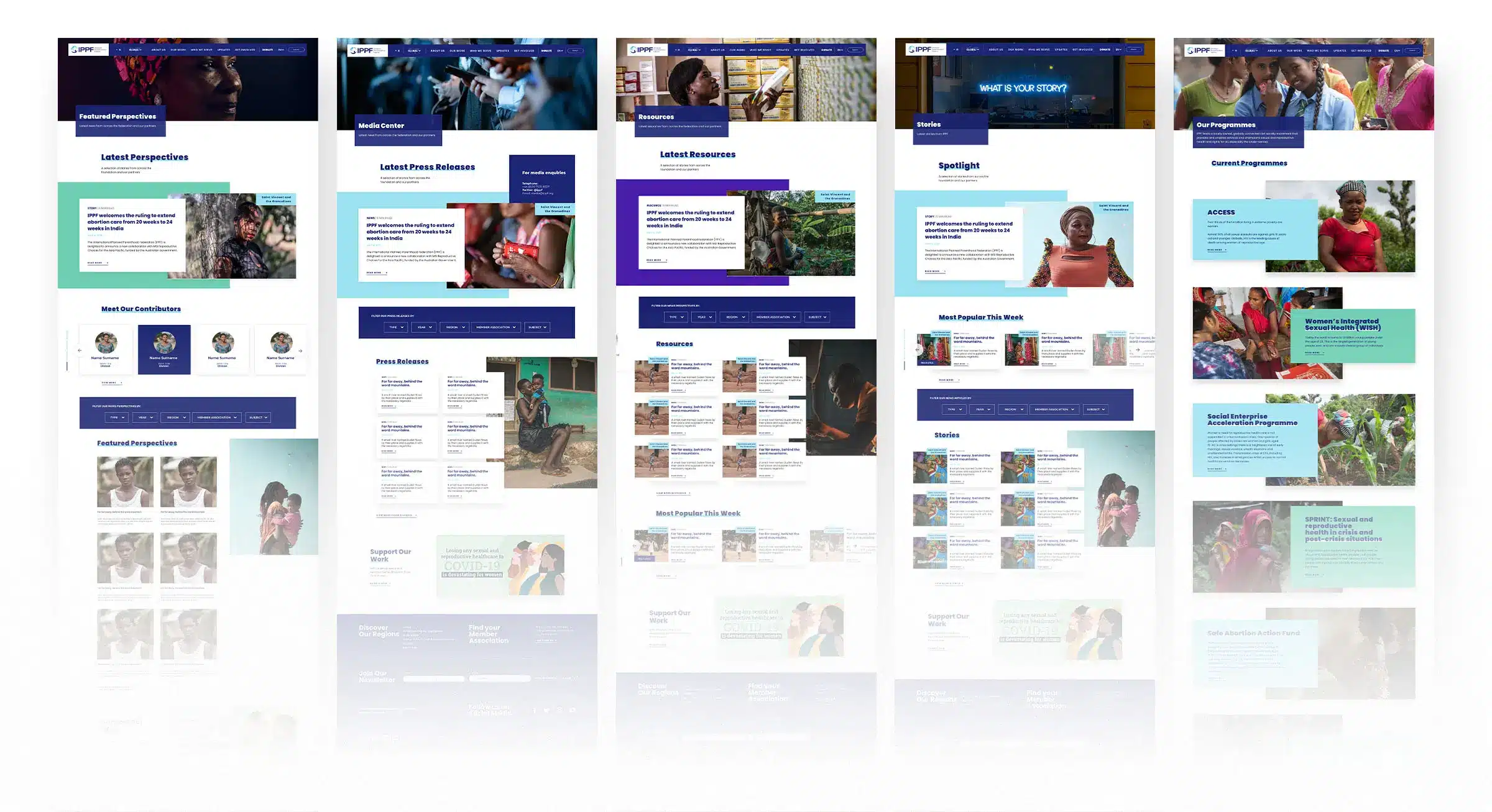 IPPF Global Website — design work